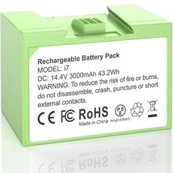 Brand New, Roomba Replacement Battery ABL-D1 14.4V 3000mAh for i3 i4 i7 i8 e5 e6 j7