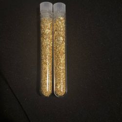 Two Capsules Of Gold Flakes, 
