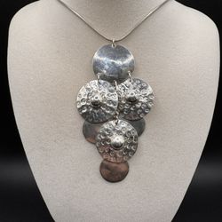 Sterling Silver Dangle Pendant Necklace