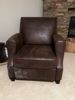 Brown reclining chair