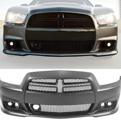 11-14 Dodge Charger SRT8 Front Bumper Cover Conversion + Grill W/ ACC