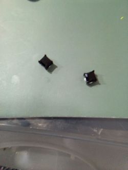 One set of magnetic earrings for non pierced ears and 3 hoops for fake piercings.