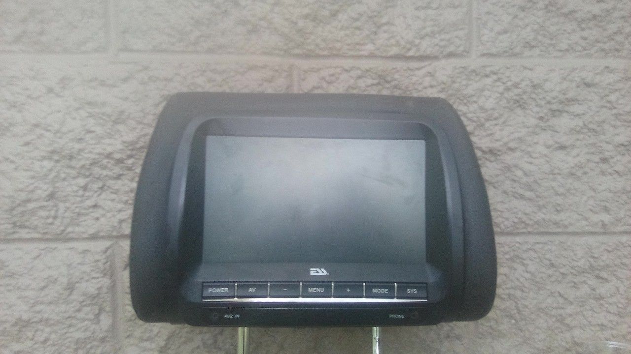 ESS Car DVD Player Plus AV Plug-in Already Inside Two Leather Headrest