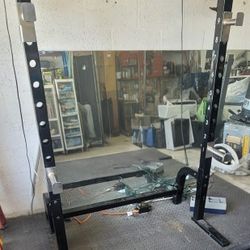 Adjustsble Pull Up/Dip Station And Squat/Bench Rack