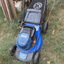 Kobalt Electric Lawn Mower And Battery 