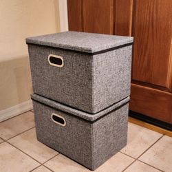 2 Storage Bins Boxes Containers - Both For $10