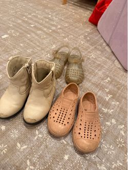 Bundle Toddler Size 7 shoes boots sandals native cat and jack