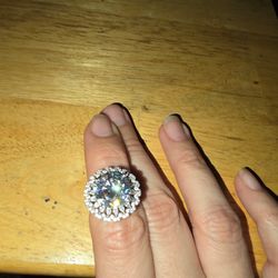 925 sterling Moissinite engagement ring 