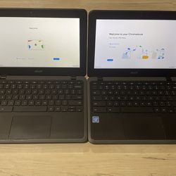 2 Acers C732t Chromebooks Touchscreen 