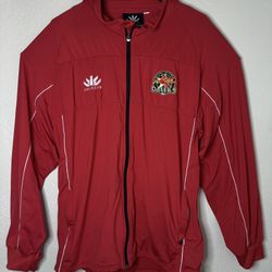 Paladin Dallas Rugby Club Red Full Zip Jacket Men's Large