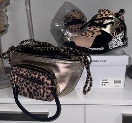 Women Steve Madden Cliff Animal with matching bag