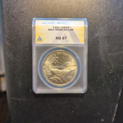 1993 Maui Trade Dollar 💵 Token Anacs MS 67 