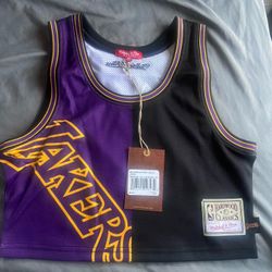 Lakers Crop Top Jersey Size XS