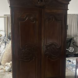 Walnut French Armoire 