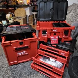 Milwaukee Packout Set Of 3 Toolboxes