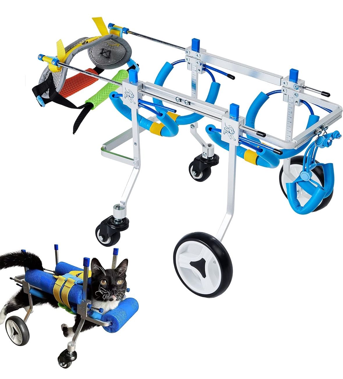 Adjustable 4-Wheel dog Wheelchair