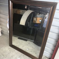 Two Mirrors. Big And Small