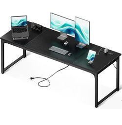 71 Inch Computer Desk with USB Ports