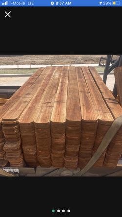 1x4x6 Cedar Prestained Flat Top Fence Pickets