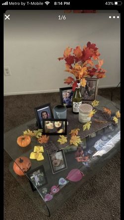Glass living room center table