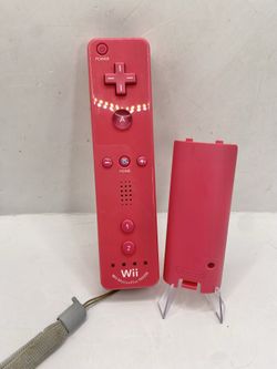 Official Nintendo Motion Plus Controller Pink Wii Remote OEM - Tes