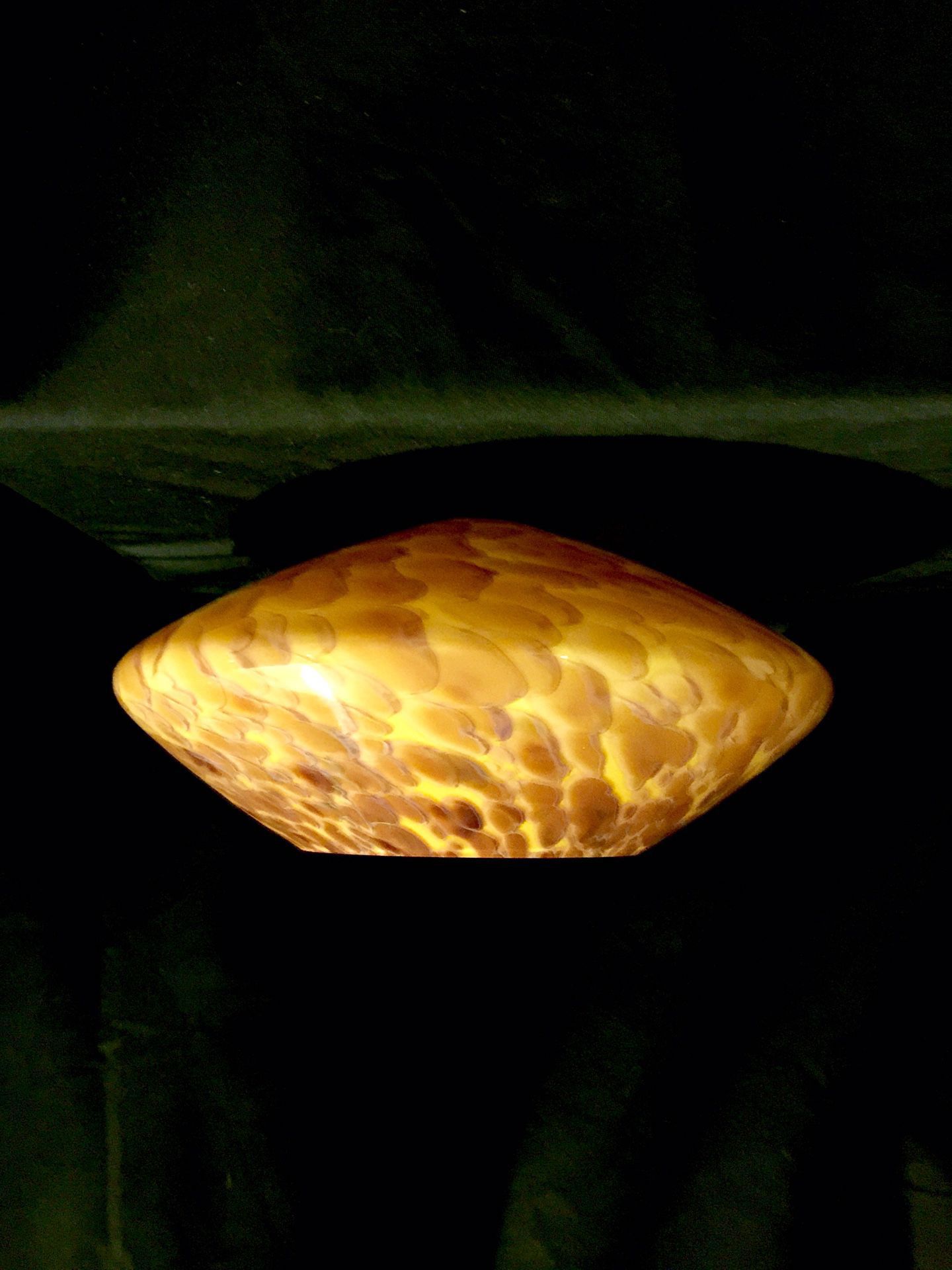 Pair Large Glass Lamp Light Shades. New.