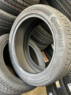 255 45 19 continental procontac Tesla tires with foam