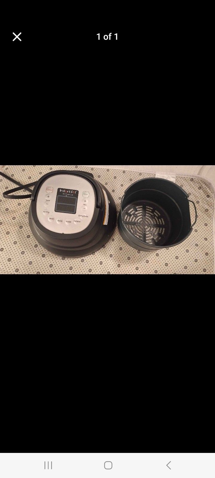Instantpot Air Fryer Basket And Lid