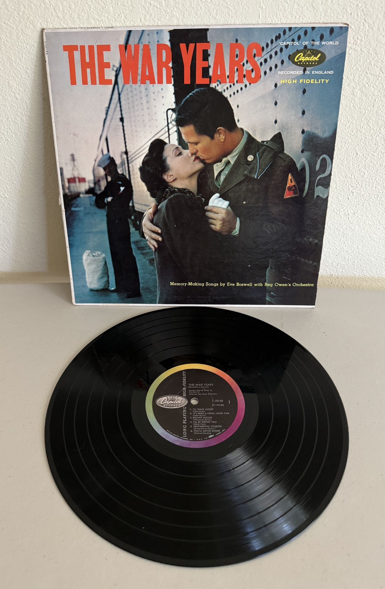 Vintage LP Vinyl - The War Years - Eve Boswell - 1958