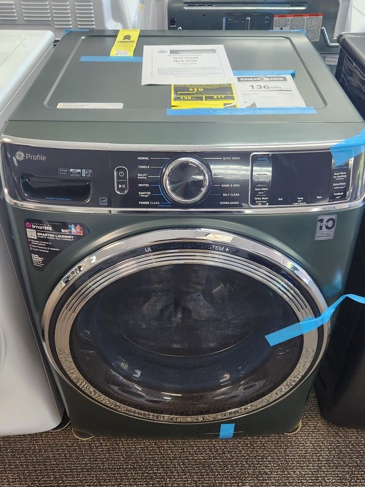 Profile 5.5 cu.ft. Capacity Smart Front Load Washer with Ultra Fresh Vent System Plus PowerSteam Smart Wash Plus Rinse