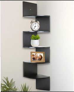 5 Tier Wall Mount Corner Shelves Bedroom Living Room Shelving