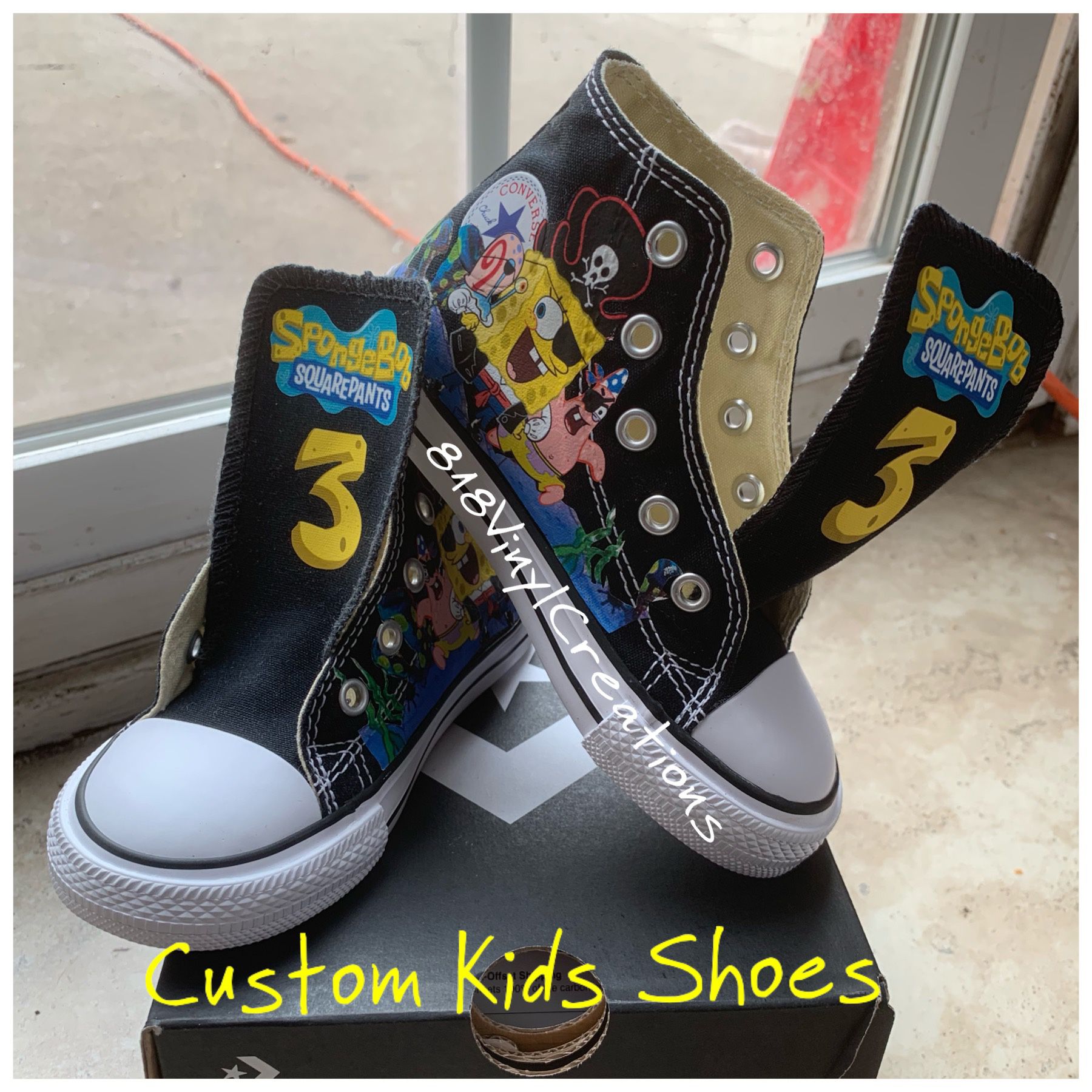 forord interferens Unødvendig SpongeBob Custom Converse Shoes (made to order) for Sale in Los Angeles, CA  - OfferUp