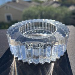 Rosenthal Studio-Line Crystal Vide Poche / Ashtray - Faceted Zigzag Edge, Germany