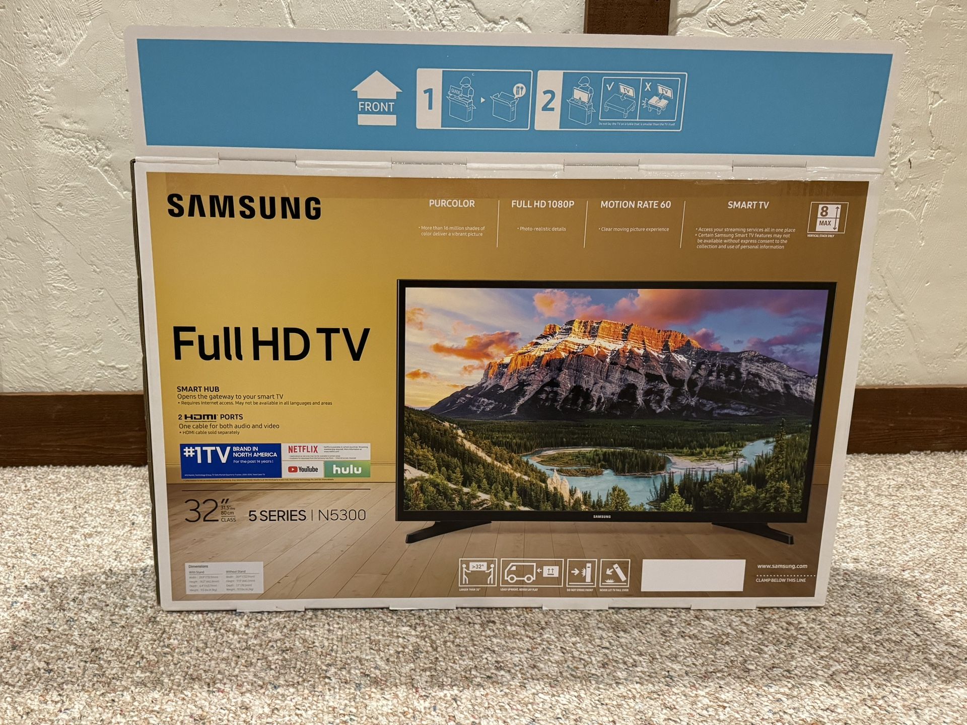 Samsung 32” 4K Smart Tv Like New In Box