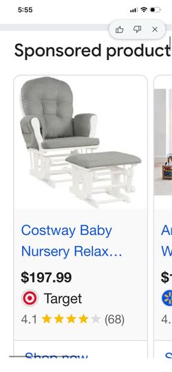 Nursery rocking chair white