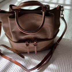 Dooney & Bourke Brown/Tan Leather Purse