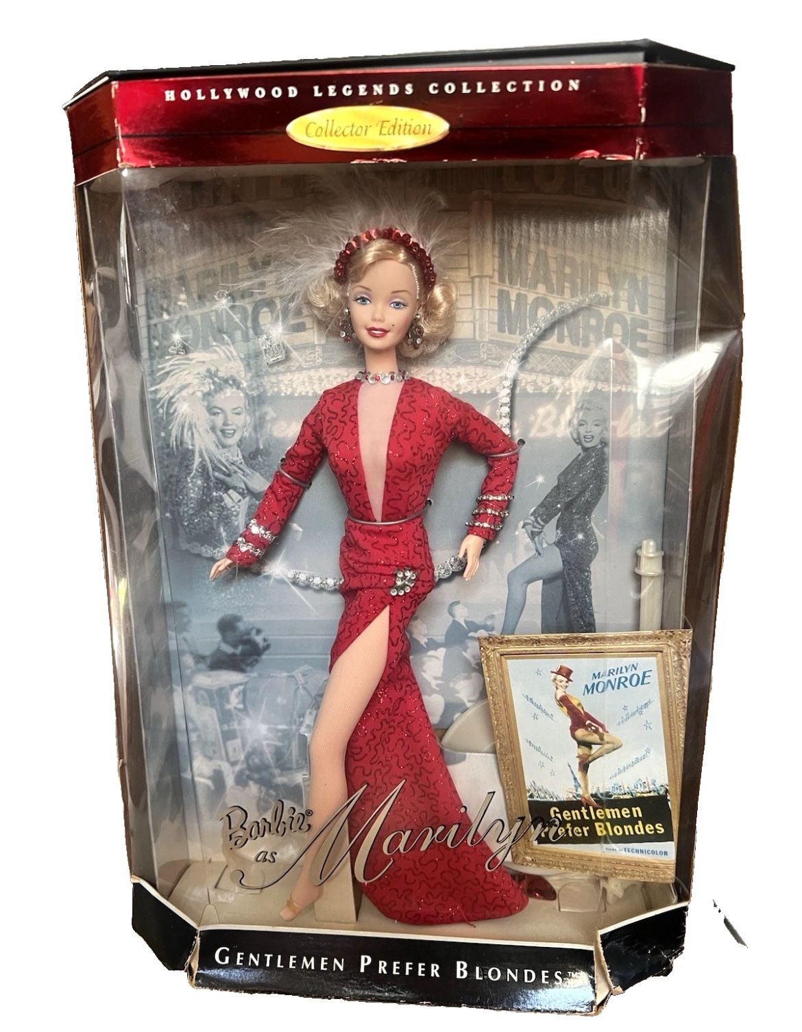 Vintage 1997 "BARBIE as Marilyn Monroe" {Gentlemen Prefer Blondes} Doll Mattel