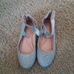 Girls Princess Party Dress Shoes Size 2