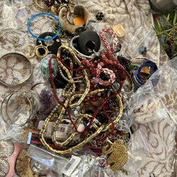 Bag of Costume Jewelry 