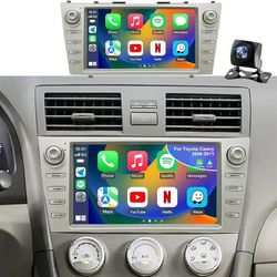 64G 5GWiFi Upgrade Android Car Radio for Toyota Camry 2007 2008 2009 2010 2011, Head Unit HD 9inch Touch Screen Car Stereo Wireless Carplay Android Au
