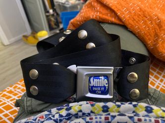 Seatbelt fashion belt