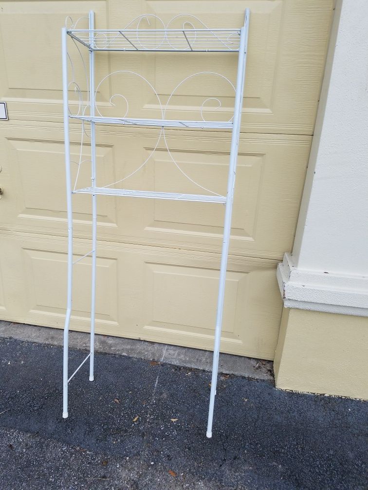 Pot plant holder* Metal* 6' back* 3 shelves 23" wide*10" deep* 10" between shelves*ideal for Herbs*Flowers*Orchids* inside or out*Cheap at $15*