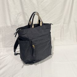 Black Backpack (16.25" - Universal Thread) Laptop Book Bag, Travel Tote, Carry On Purse, Diaper Bag, Soft Utility Square Backpack