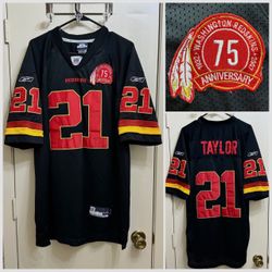 Washington Redskins #21 Sean Taylor 75th Anniversary Special Edition Reebok Jersey Size 52 (XL)