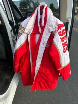 Starter trenchcoat jacket, 49ers