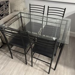 Glass Table Set
