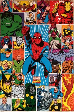 36” x 24” Marvel Comic Book Character Poster NEW