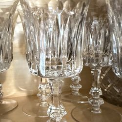 Wine Glass Crystal Gorham de Medici set of 9