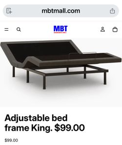 Adjustable Bed frame  King