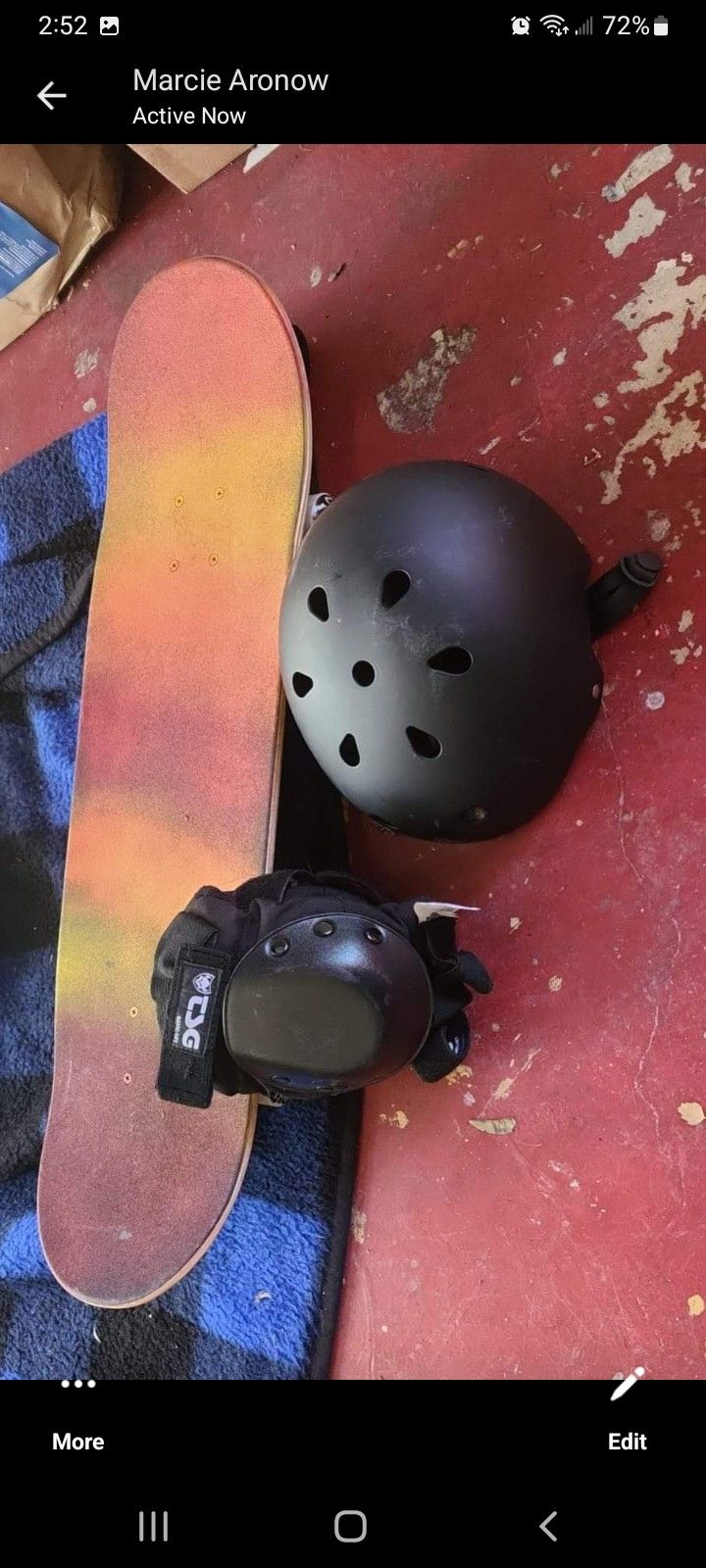 Skate Board & Helmet